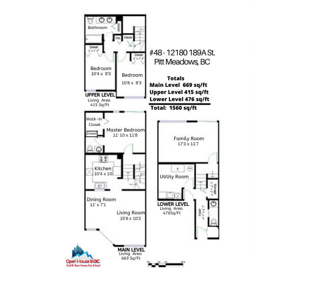 Pitt Meadows Townhome Floor Plan